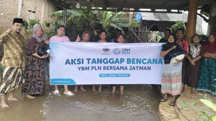 Aksi Tanggap Bencana YBM PLN bersama JATMAN di Kabupaten Pati